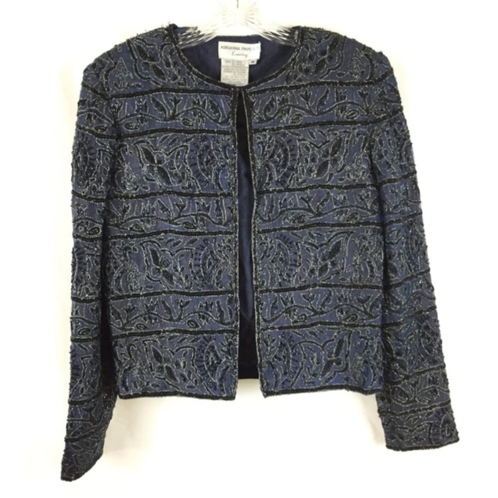 Adrianna Papell Medium Evening Jacket Sequin Bead